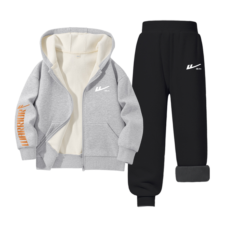 

Детская повседневная спортивная одежда WARRIOR, [fleece-lined]серый/h белый small k+h оранжевый label right sleeve k-черный/h белый small k