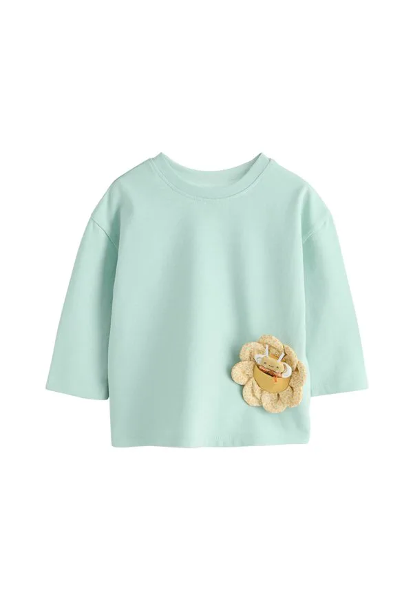 Рубашка с длинными рукавами стандартного кроя Next, Pale Green Padded Bee