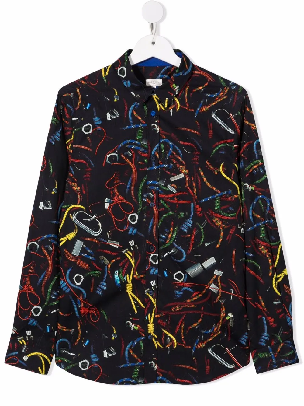 

Рубашка с графичным принтом Paul Smith Junior, синий