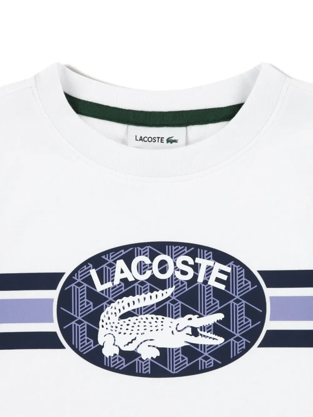 Футболка с графическим логотипом Lacoste Kids, белый — фото 4