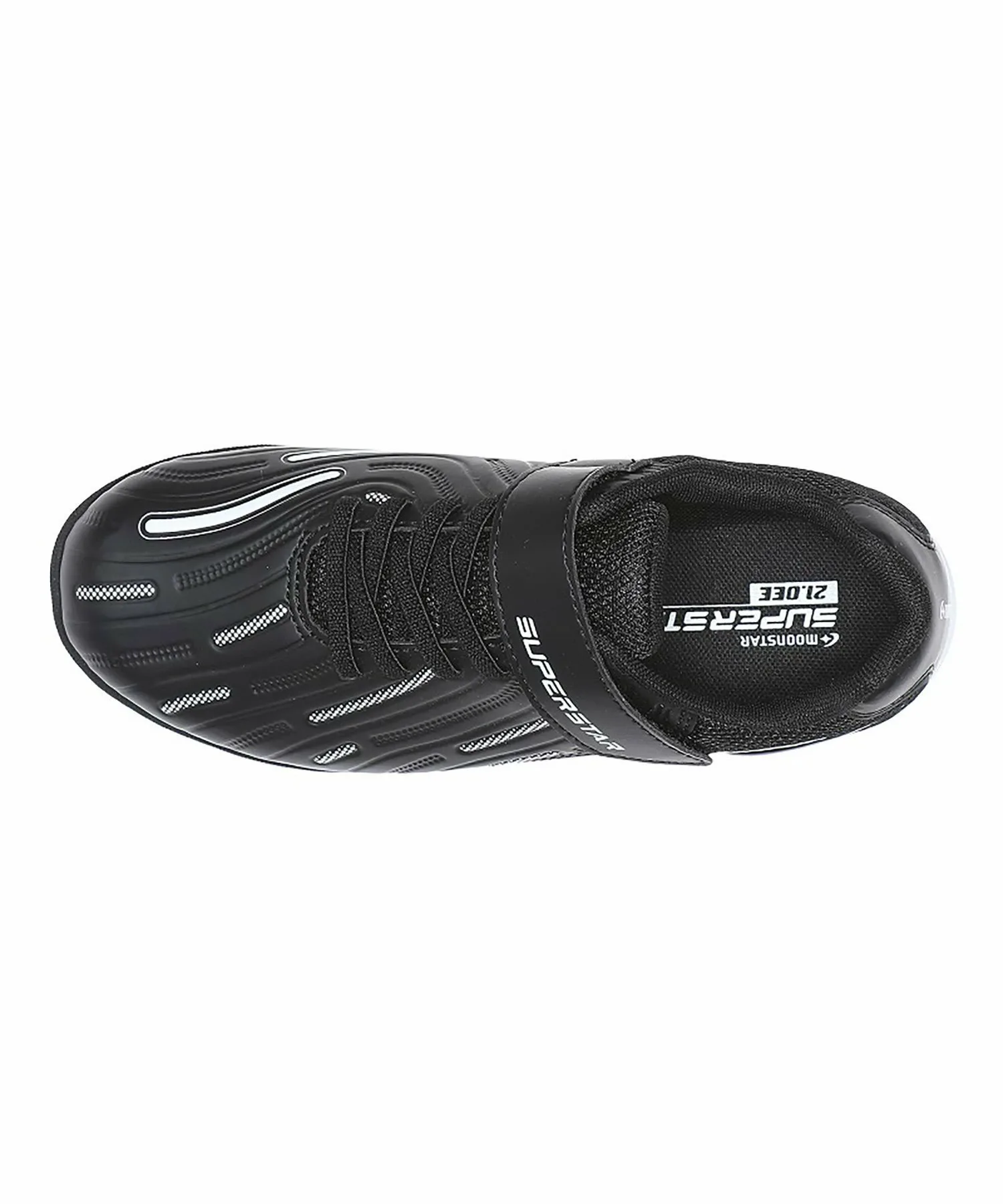 Детские кроссовки MoonStar SS J1247 черного цвета Superstar, black — фото 3