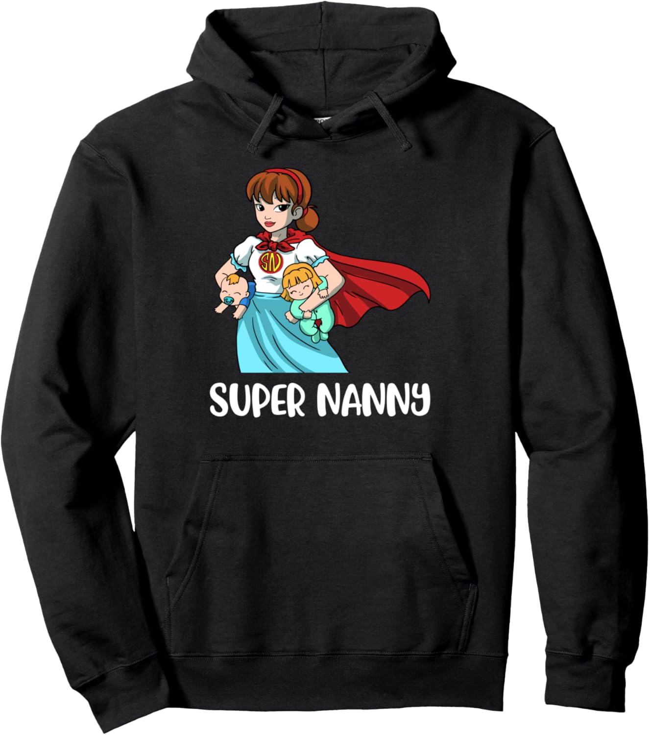 

Худи Super Nanny Babysitter, черное Babysitter Clothing