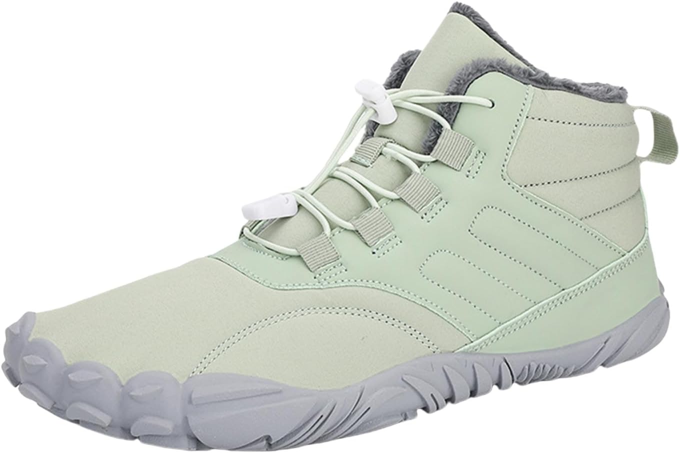 

Зимняя обувь для походов, босоножки, утепленные мехом, водонепроницаемые и противоскользящие походные хлопковые ботинки, унисекс, зимние снежные ботинки Generic, светло-зеленый
