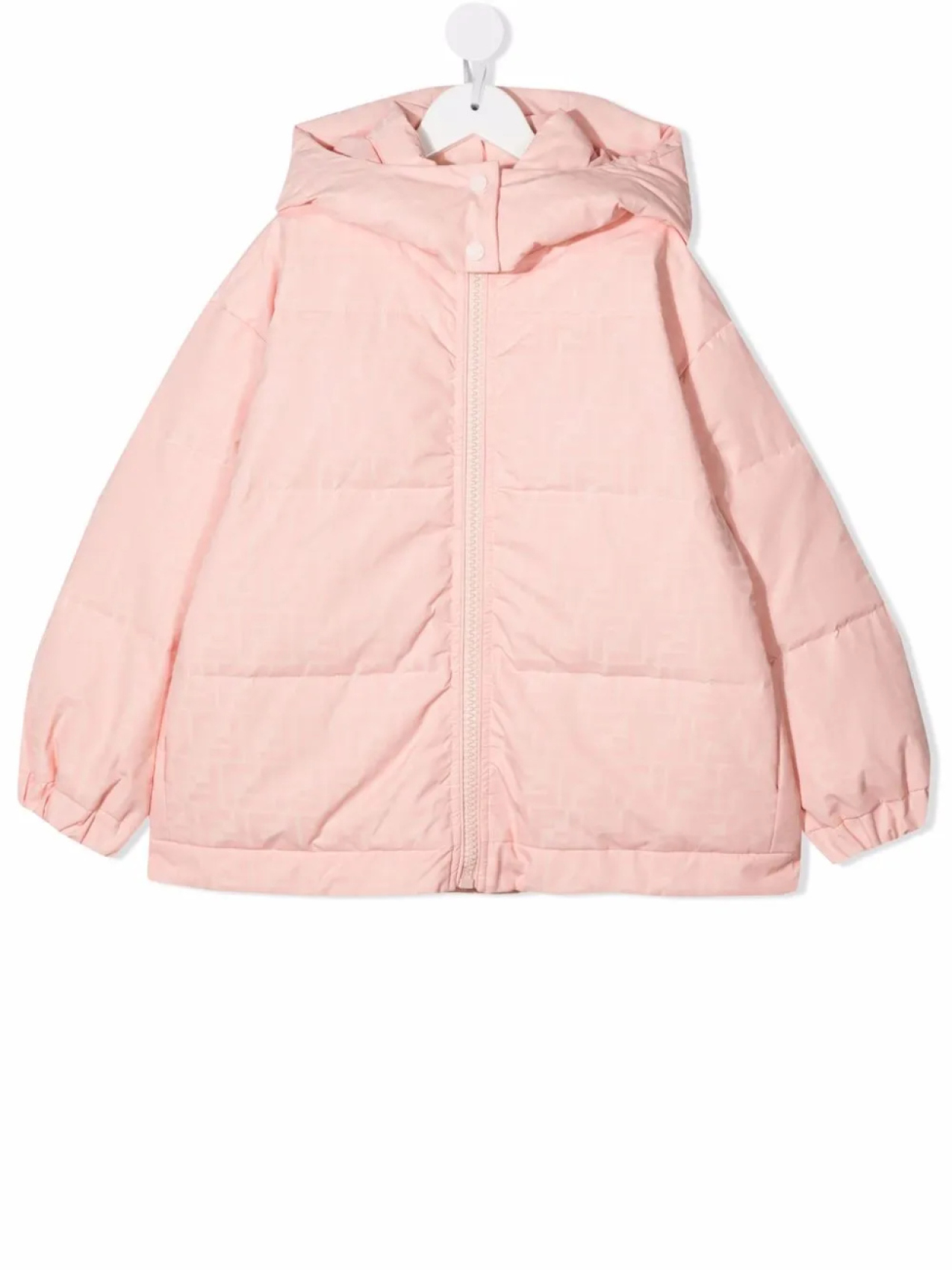 

Куртка с капюшоном и монограммой Fendi Kids, розовый