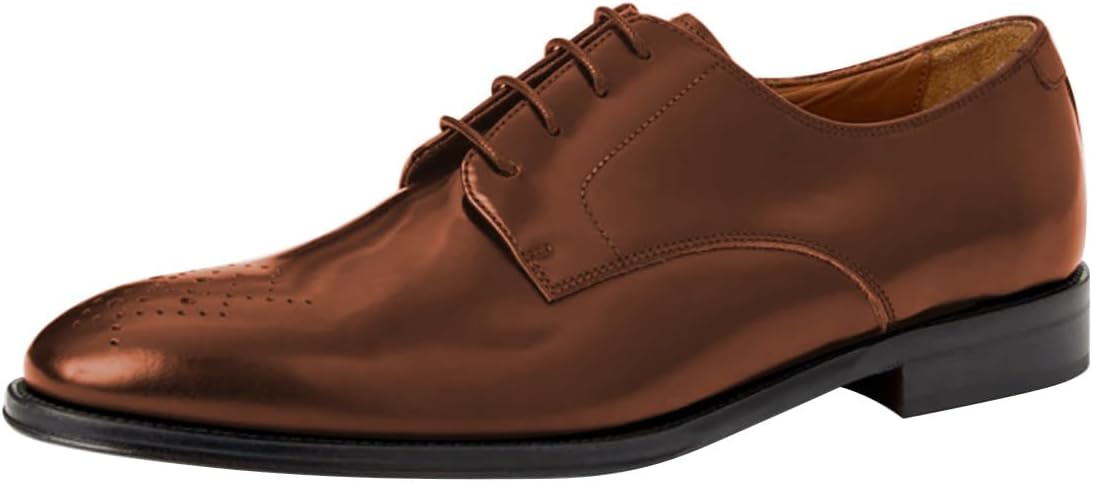 

Мужские современные дышащие оксфорды FSJ с круглым носком, низким квадратным каблуком, шнуровкой, стильные броги для делового и официального повседневного ношения, размер 4-16 US, коричневый