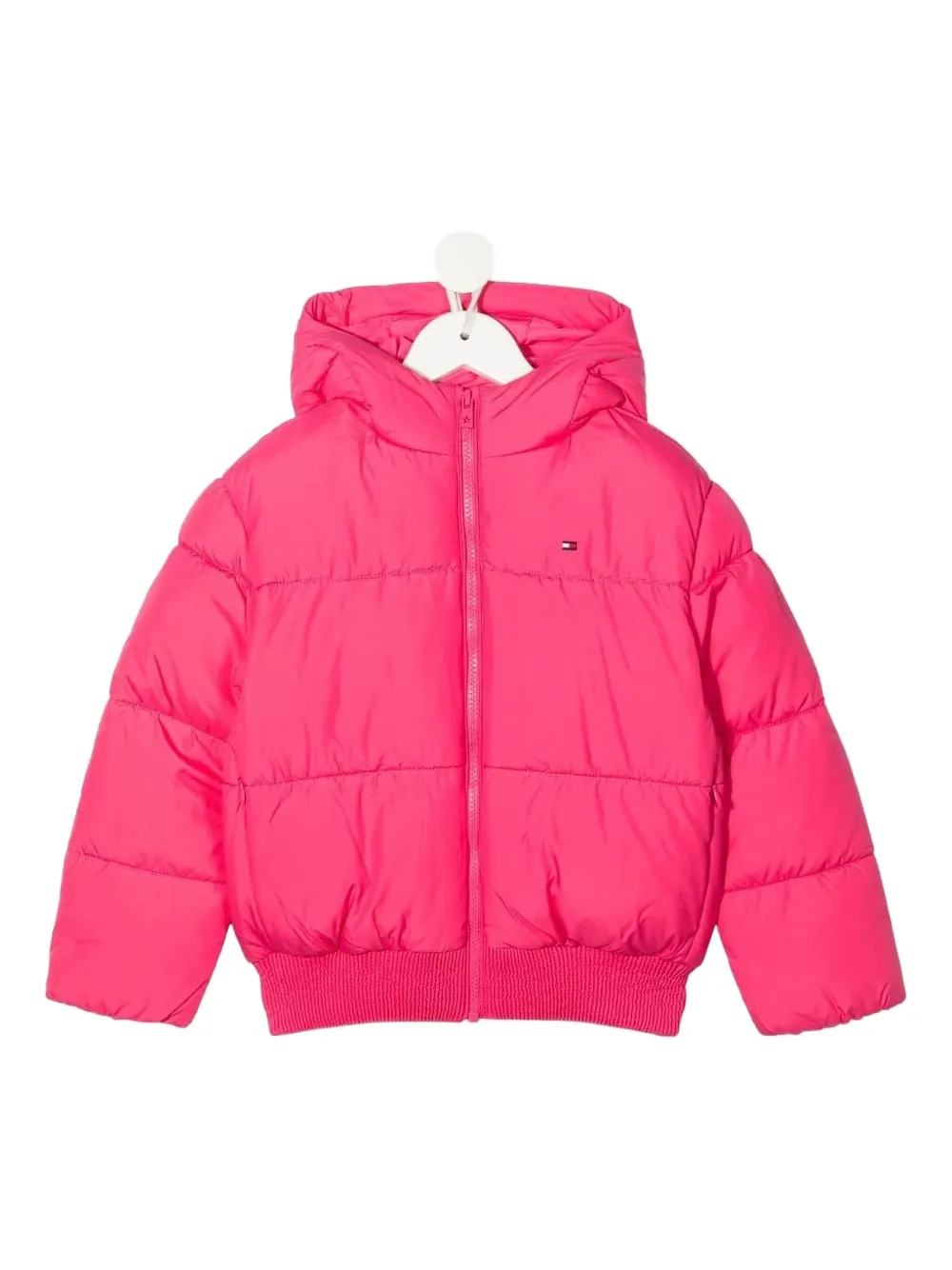 

Стеганая куртка с капюшоном Tommy Hilfiger Junior, розовый