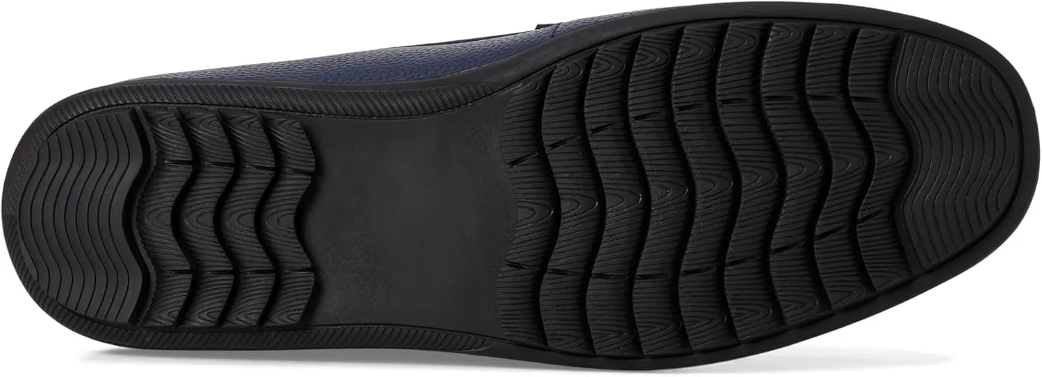 Marc Joseph New York Men's Casual Hands Free Slip on Penny Loafers, темно-синий — фото 3
