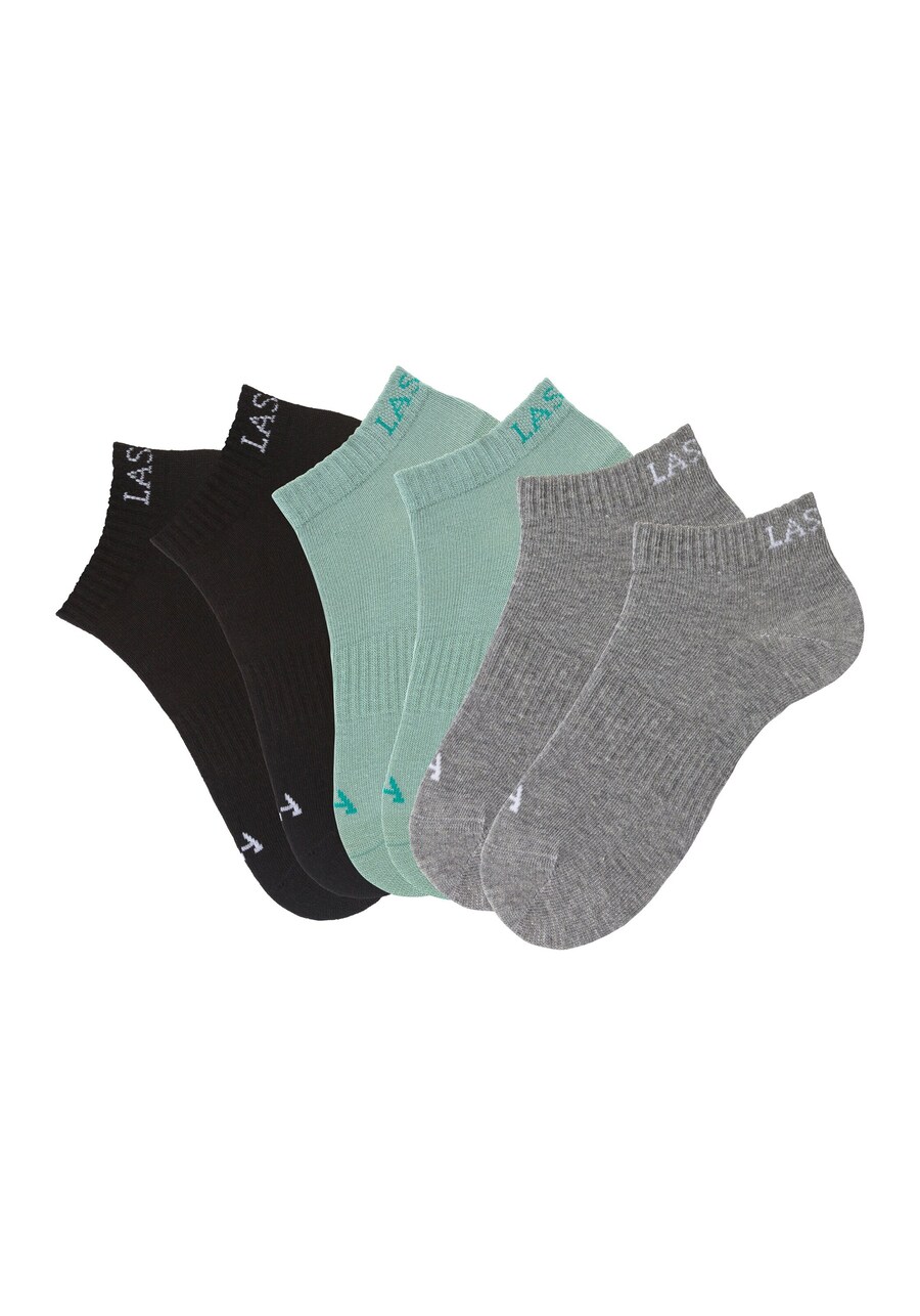 

Носки LASCANA ACTIVE, цвет mottled grey/Mint/Black