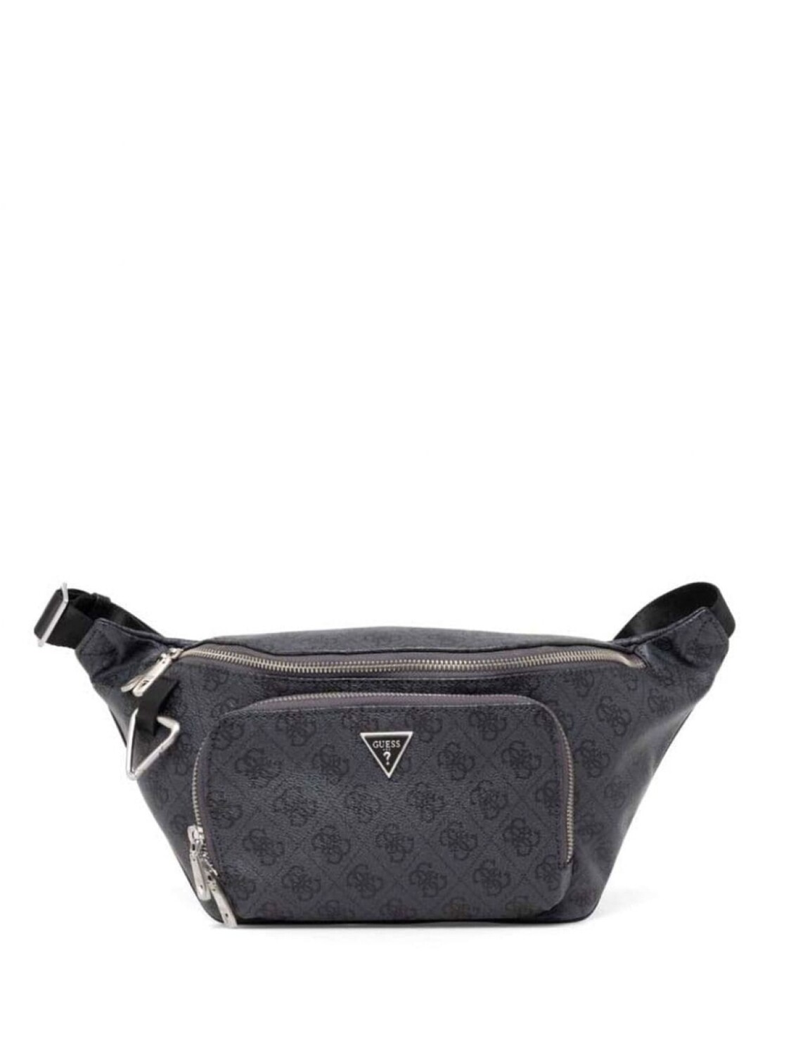 

Поясная сумка с монограммой и логотипом GUESS USA, серый