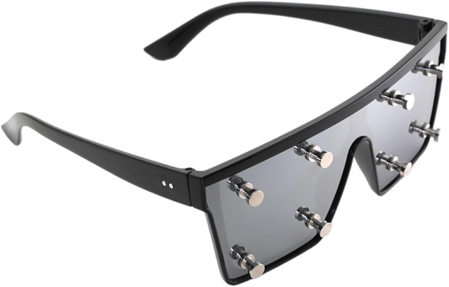 

Солнцезащитные очки REDYY в квадратной оправе, с металлическими заклепками, легкие и удобные для занятий спортом на открытом воздухе и повседневного использования, As picture shown Size:approx