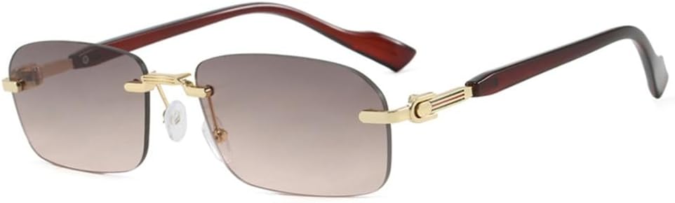 

Солнцезащитные очки UV400 с защитой от ультрафиолета — без оправы в стиле панк с металлическими заклепками, подходят для женщин и мужчин, для бега и занятий спортом на открытом воздухе UYPTK, 20277-c9