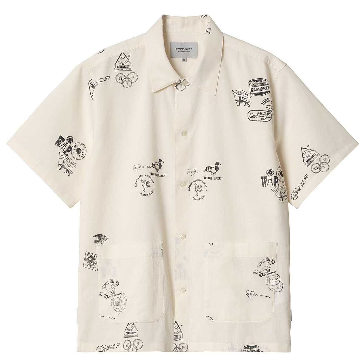 

Футболка с узором S/S Carhartt WIP, коричневый