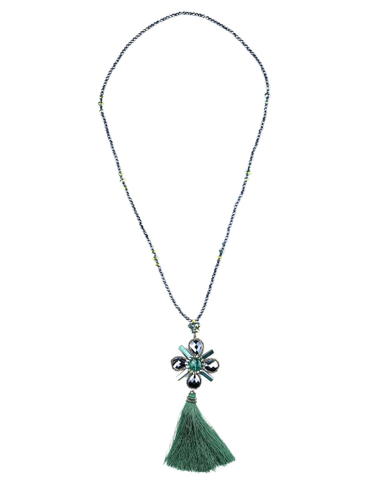 

Collezione alessandro Длинное ожерелье с зелеными стразами