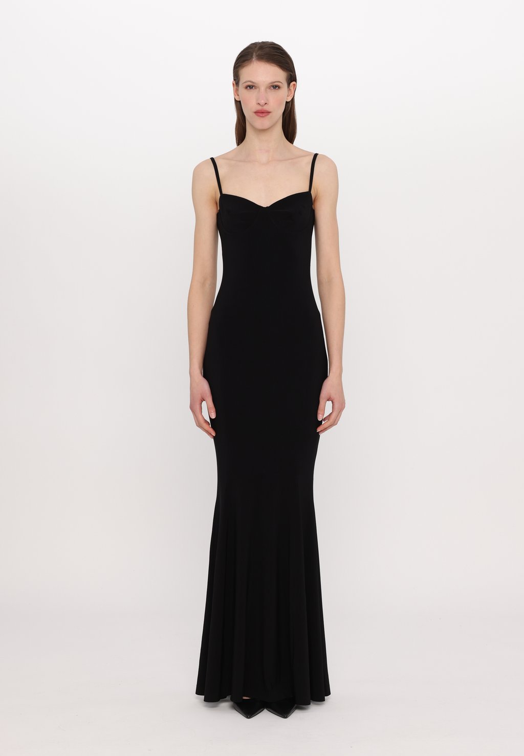 

Платье макси UNDERWIRE FISHTAIL GOWN Norma Kamali, черный