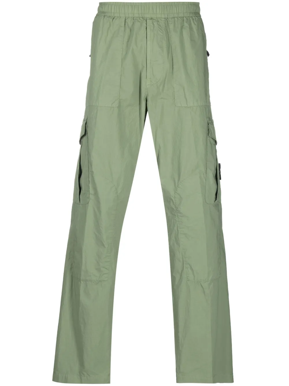 

Прямые брюки с нашивкой-логотипом Stone Island, зеленый