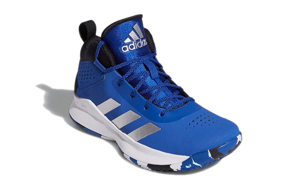 Кроссовки cross 'em up 5 j wide 'royal blue' Adidas, синий — фото 3