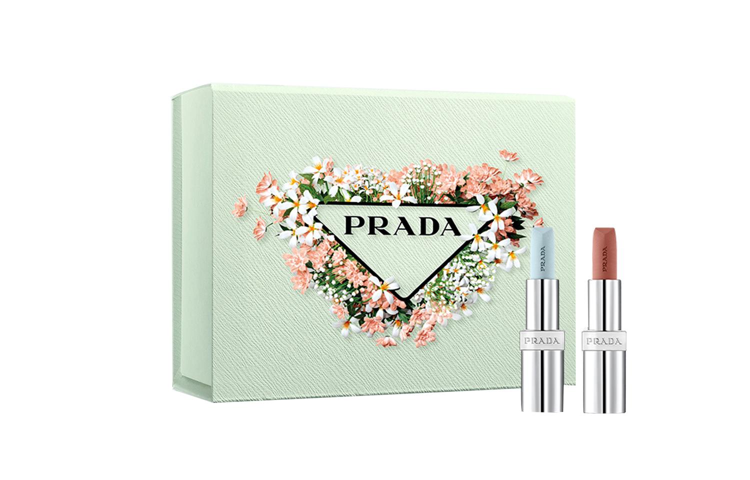 

Ограниченная весенняя коллекция помада двухцветная помада матовый эффект легко растушевывается осветляющий эффект 3,8г+3,8г PRADA