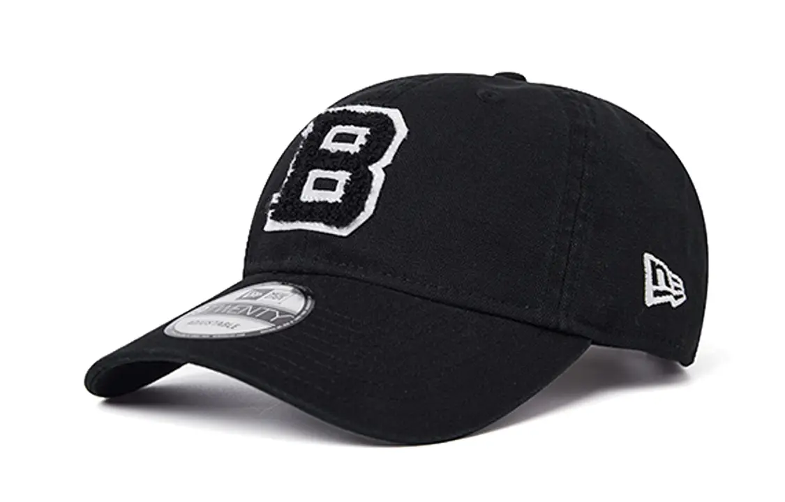 

New Era Хлопковая бейсболка унисекс черная, Black