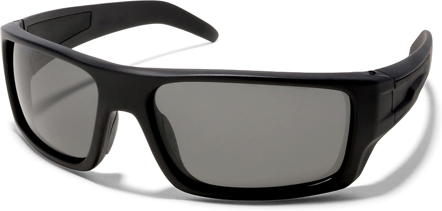 

Солнцезащитные очки ShadyVEU в ретро-стиле с обтекаемой оправой, тонкими линзами и защитой от УФ-излучения UV400 — идеально подходят для водных видов спорта, плавания и серфинга, Matte Black Frame / Smoke Lens