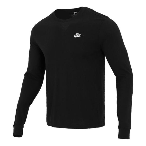 

Футболка Men's Nike Embroidered Logo Loose Sports Running Long Sleeves Black T-Shirt, мультиколор