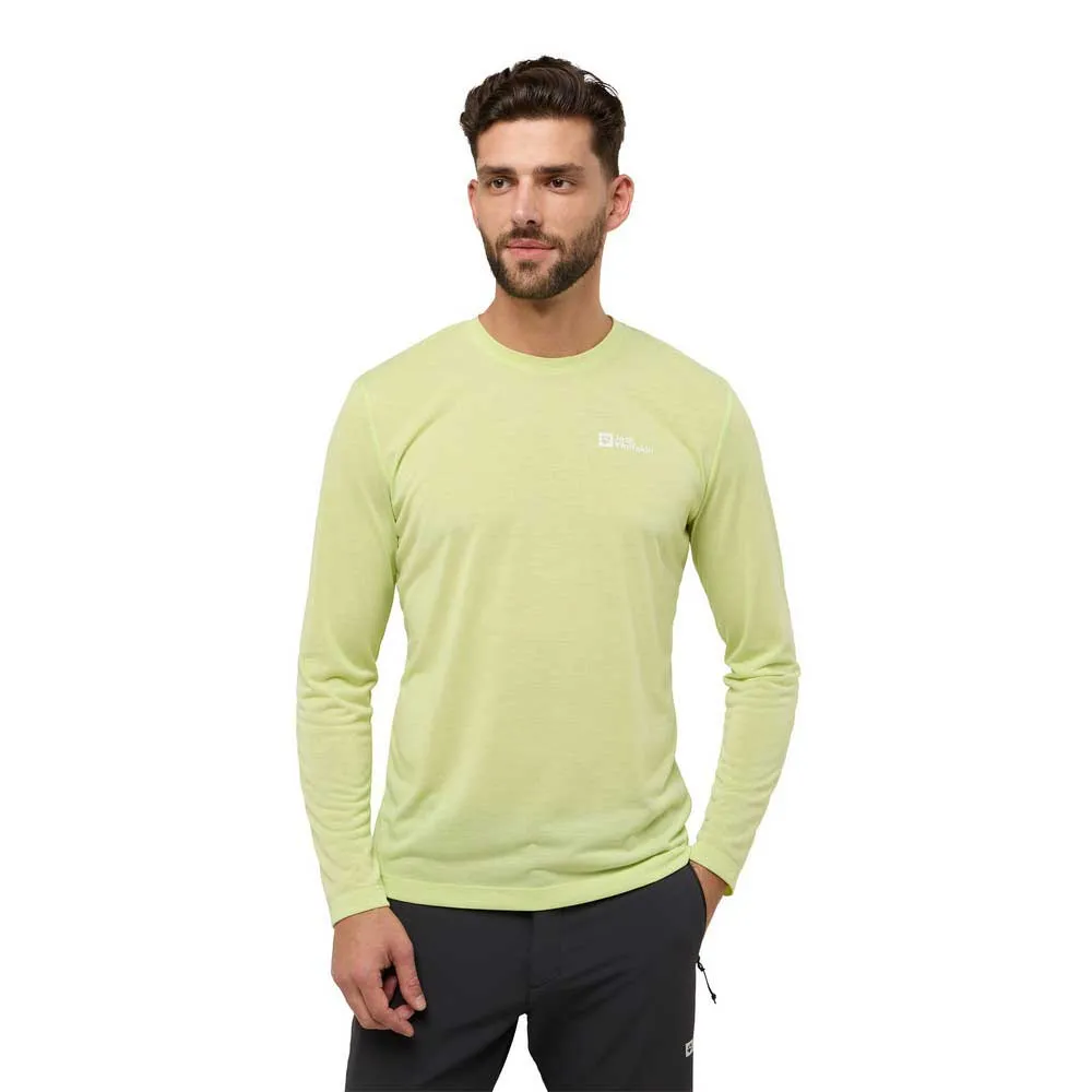 

Футболка Jack Wolfskin Vonnan long sleeve, желтый
