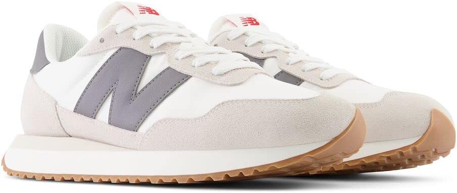 Мужские кроссовки для бега по шоссе New Balance 237 V1 Classic, White/Castlerock — фото 4