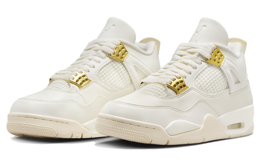 Jordan Air Jordan 4 Vintage Баскетбольные кроссовки женские, Белый — фото 3