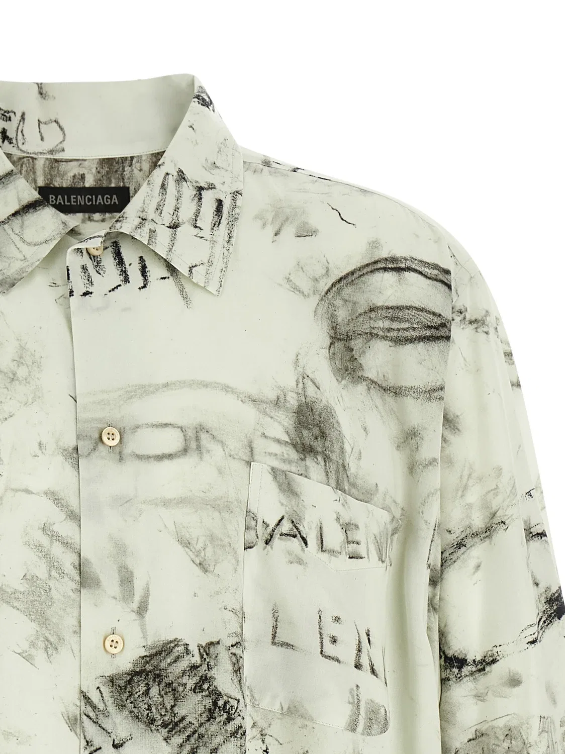 Рубашка 'Minimal' BALENCIAGA, серый — фото 3