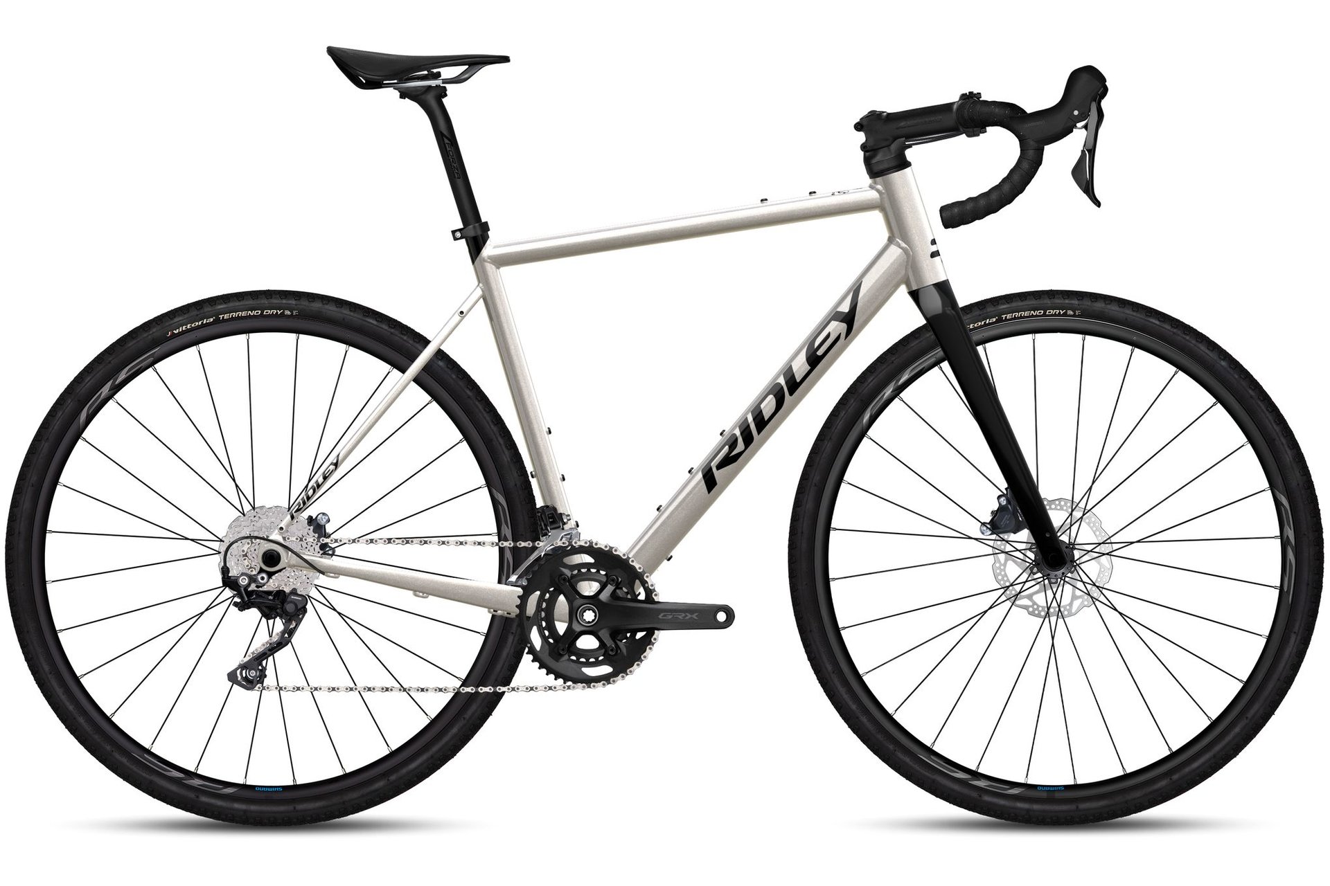 

Гравийный велосипед Ridley Grifn a gravel - shimano grx400 - 28 дюймов - diamant, silber | chain silver grey / pc66 / gra01asa