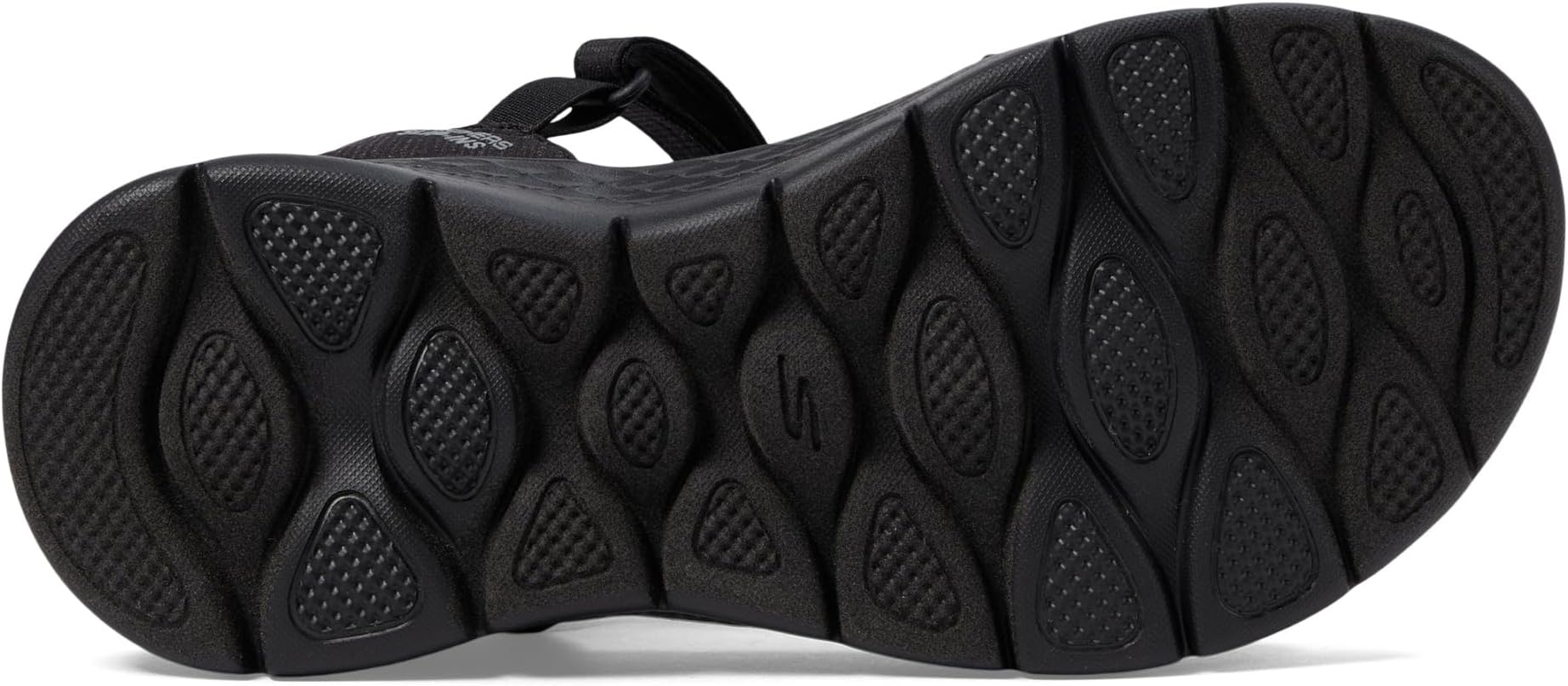 Сандалии SKECHERS GO WALK Flex Sandals - Illuminate Hands Free Slip-Ins, Black — фото 3