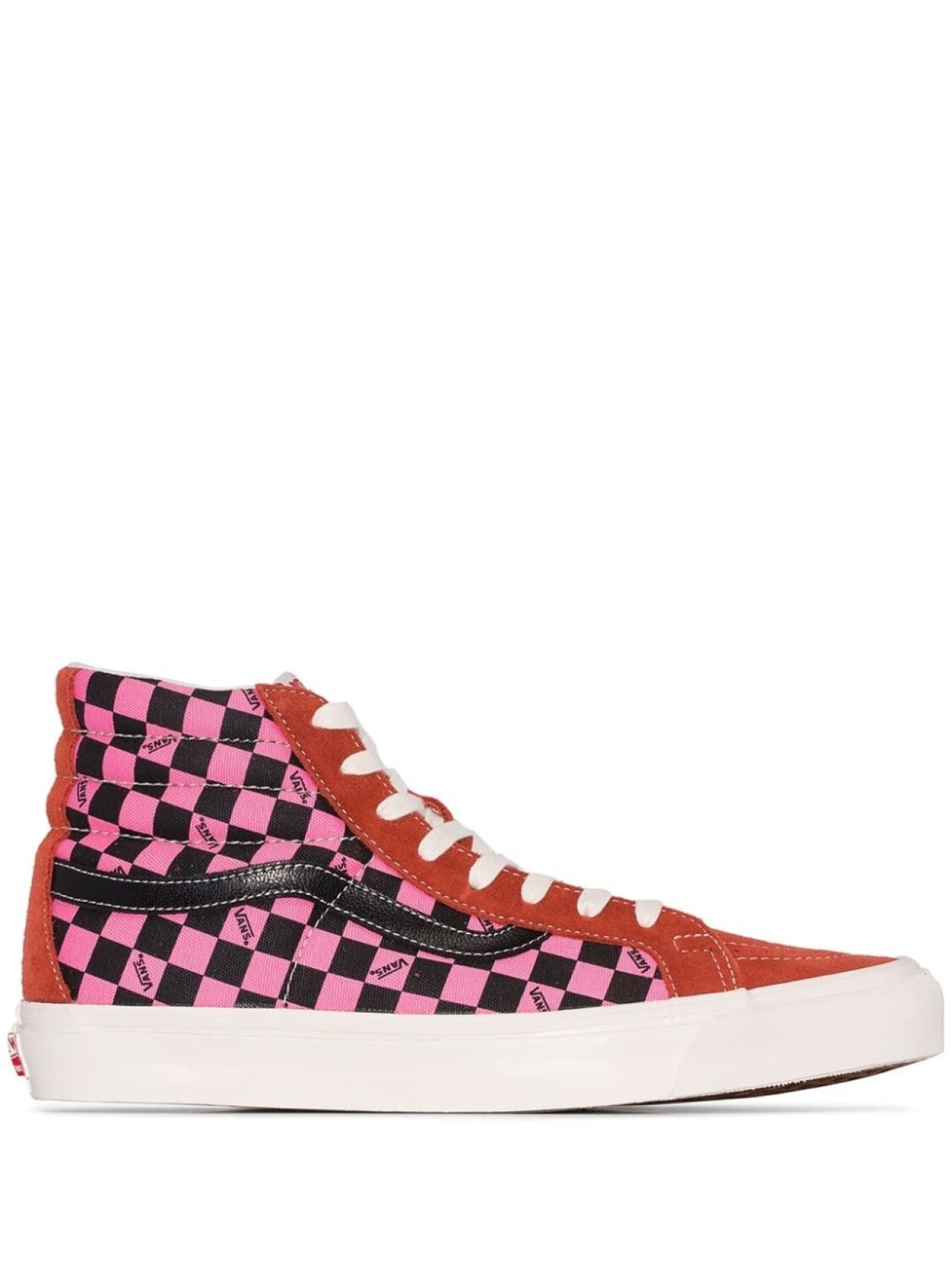 

Vans высокие кеды SK8 со вставками, красный