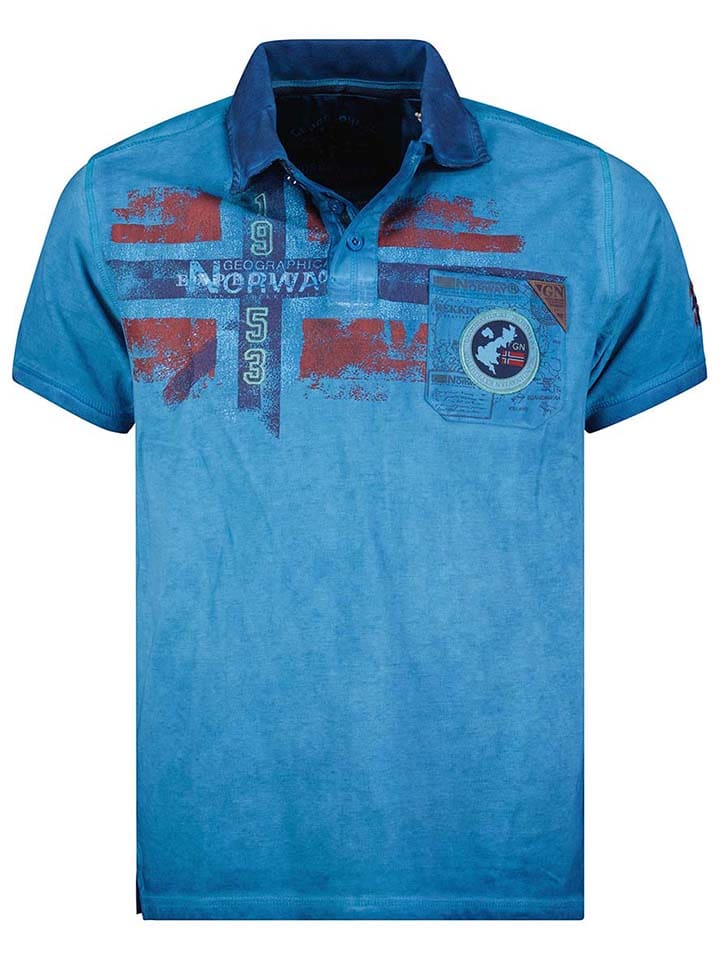 

Рубашка-поло Geographical Norway, синий