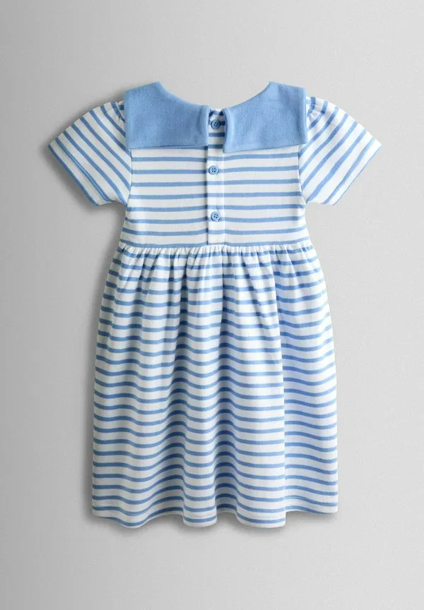 Платье прямого кроя. трикотажное платье Jojo Maman Bébé, Blue — фото 2