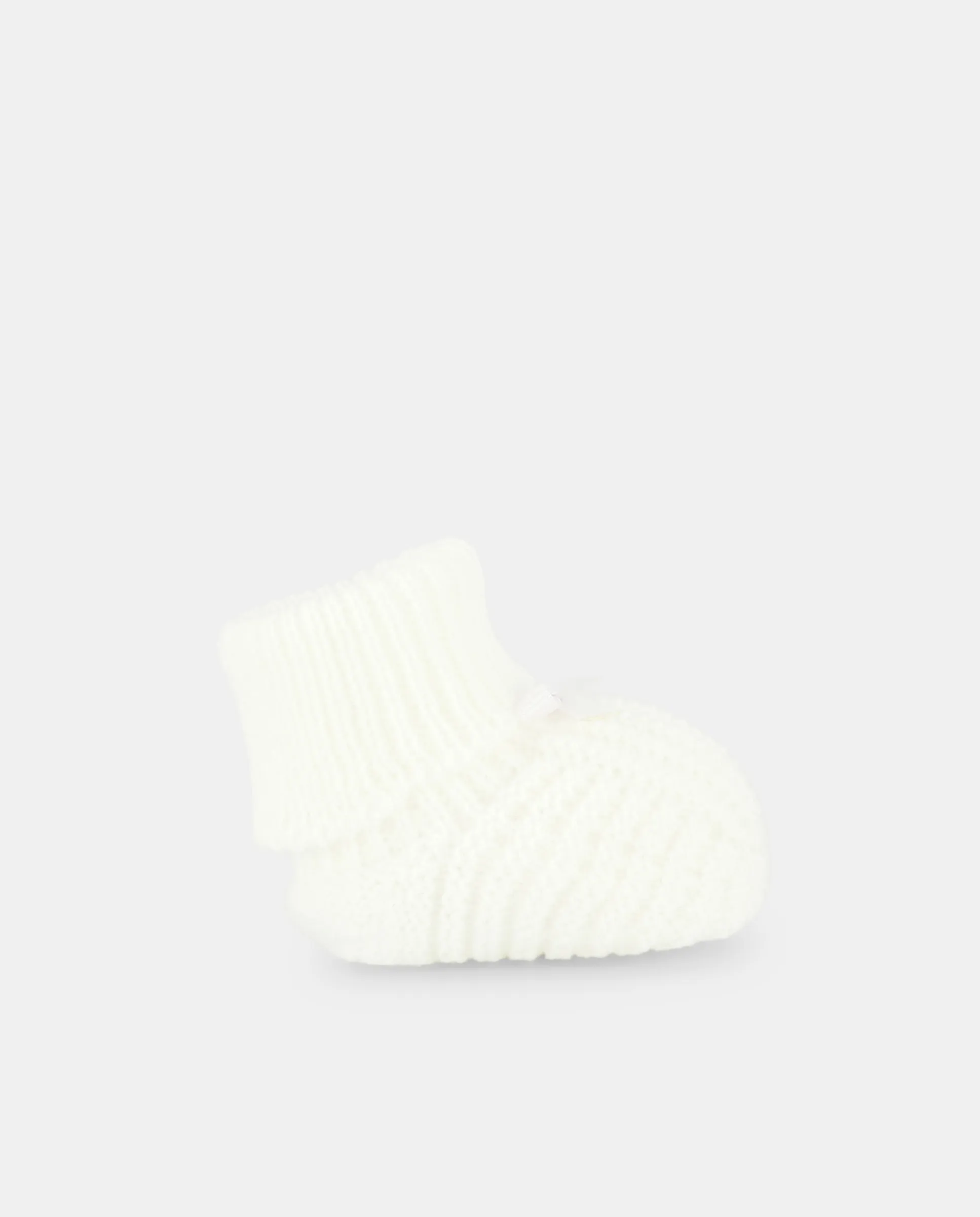 

Пинетки машинка и рукавичка с розовой ленточкой в тон малыша Coconut El Corte Inglés, белый