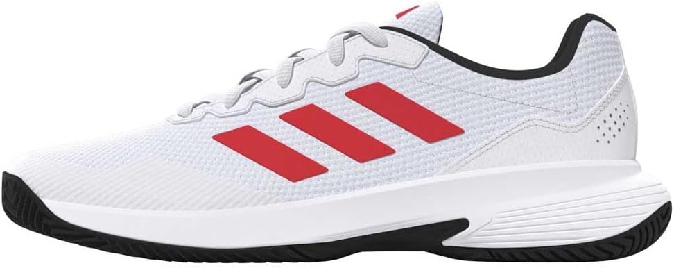 Мужские теннисные кроссовки adidas Gamecourt 2, белый/черный/красный
