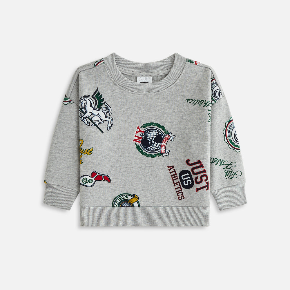

Топ Kith Baby Printed Nelson Crewneck, светло-зеленый