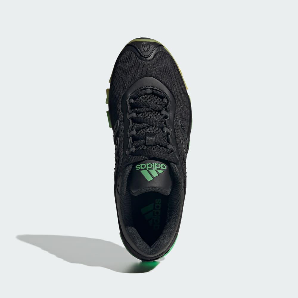 Кроссовки Adidas Megaride Shoes, цвет Core Black/Semi Screaming Green/Yellow — фото 2
