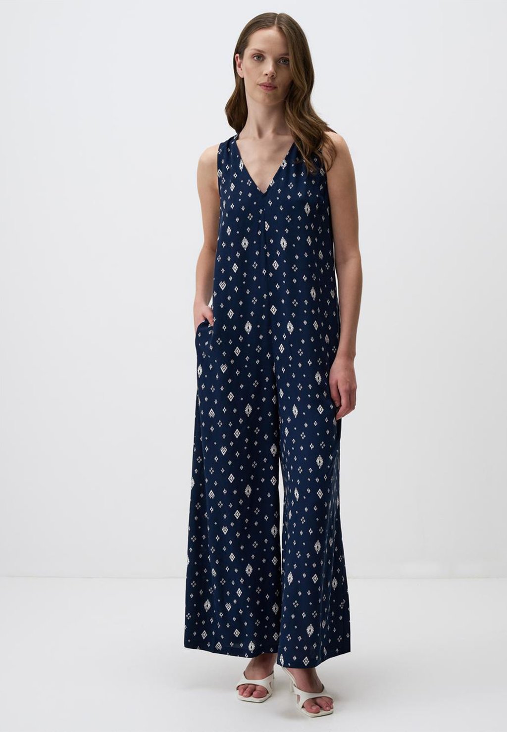 

Комбинезон V-NECK SLEEVELESS PATTERNED POCKET Jimmy Key, темно-синий