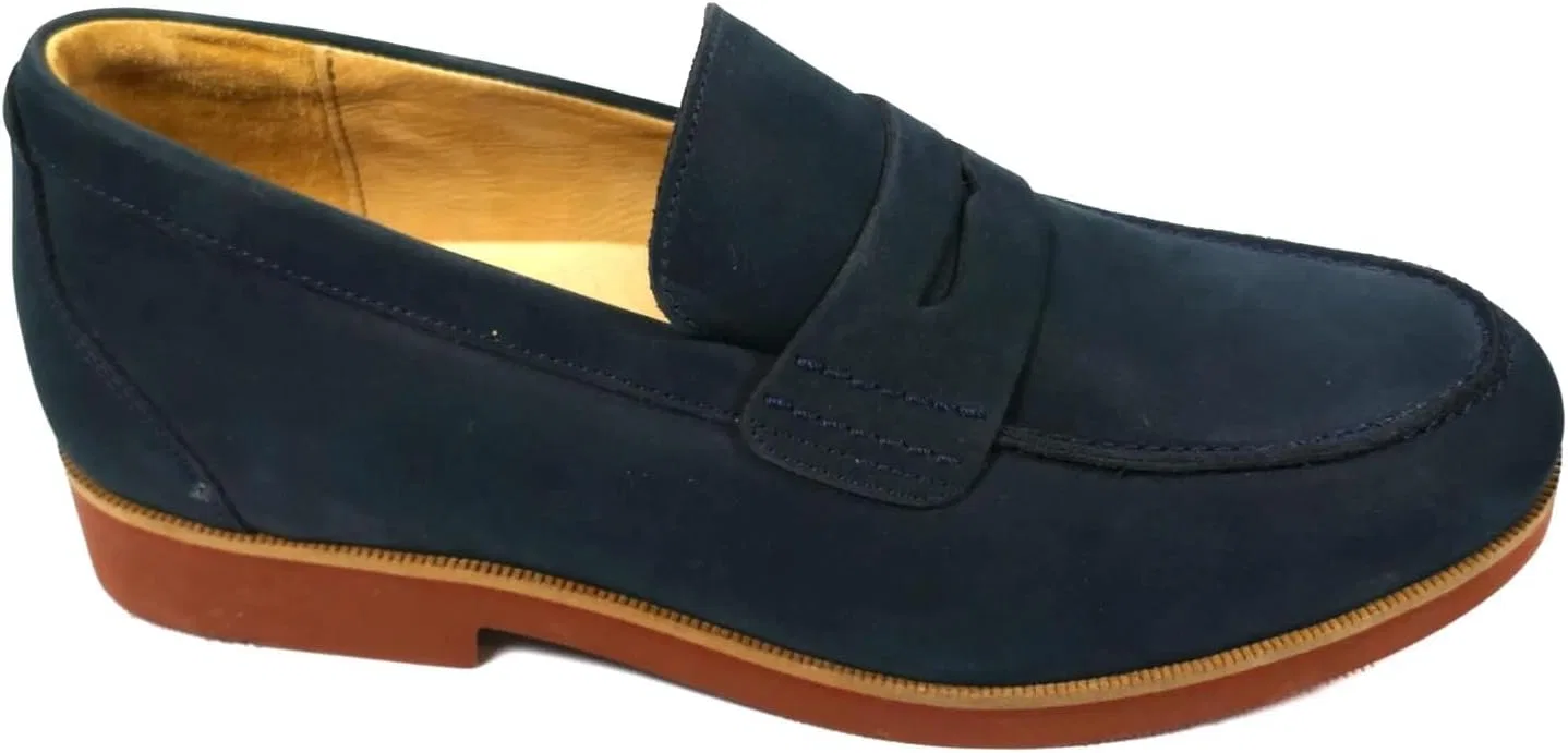 Лоферы Samuel Hubbard, Navy Nubuck — фото 2