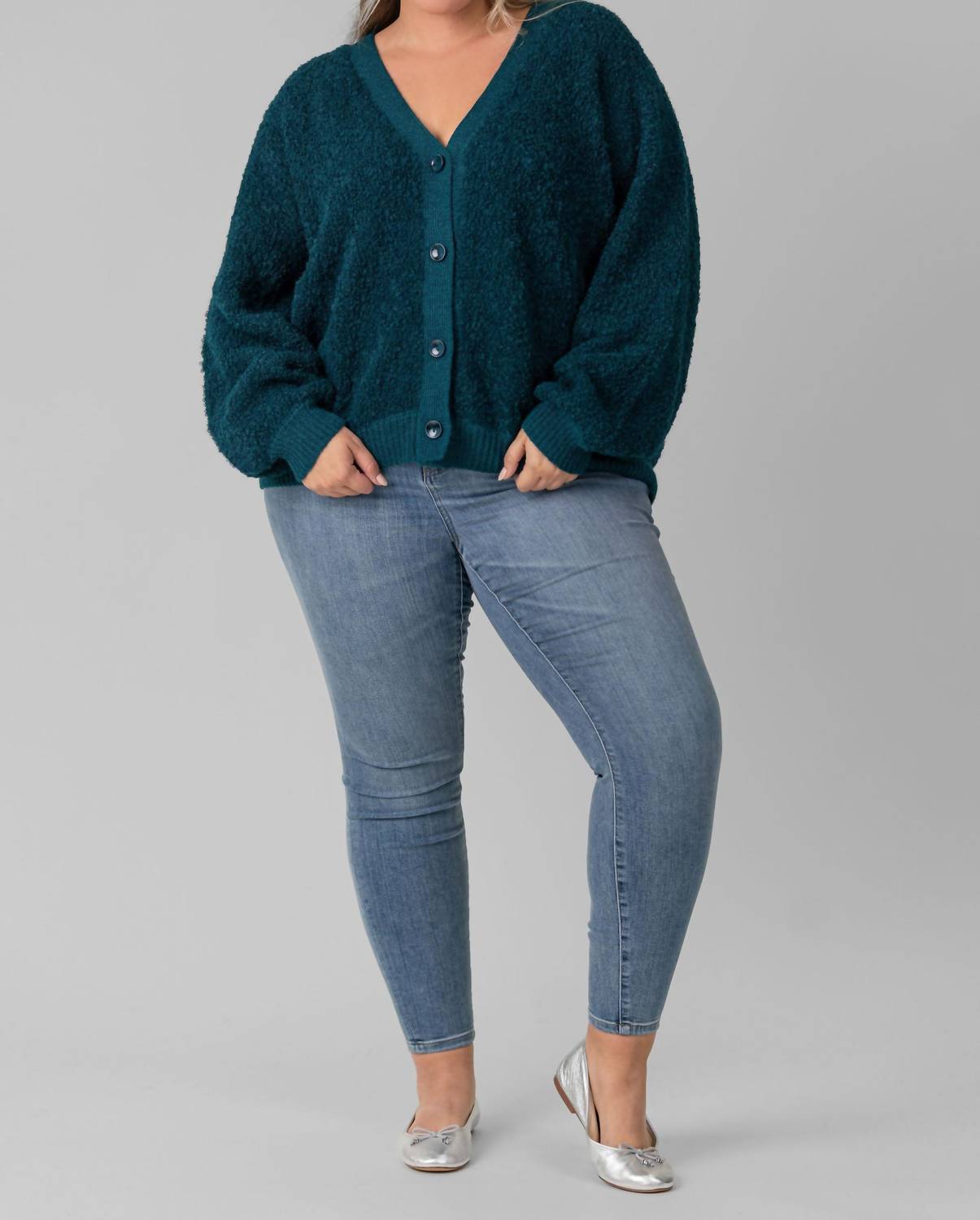 

Кардиган из акации - большие размеры, цвет орегано De Loreta, Oregano