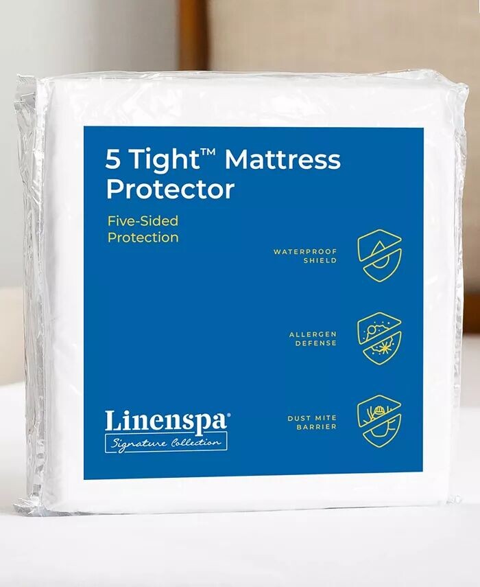 

5. Плотный пятисторонний наматрасник, королева Linenspa, белый