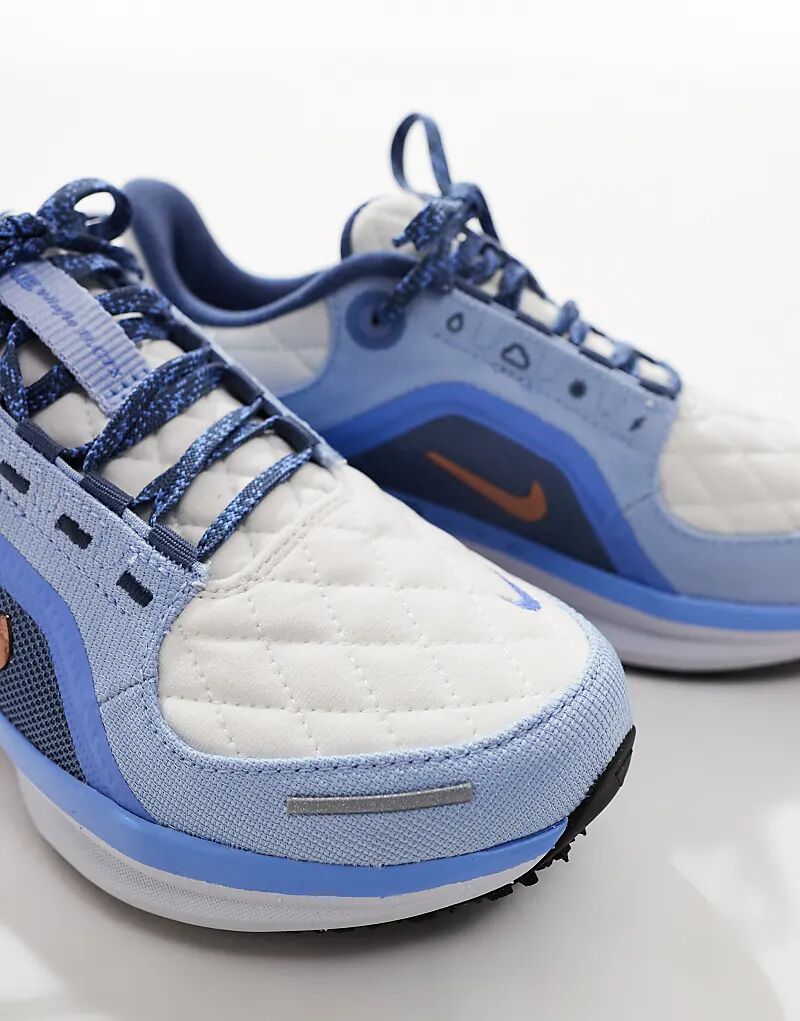 Кроссовки Air Winflo 11 GORE-TEX серого и синего цвета Nike Running — фото 4