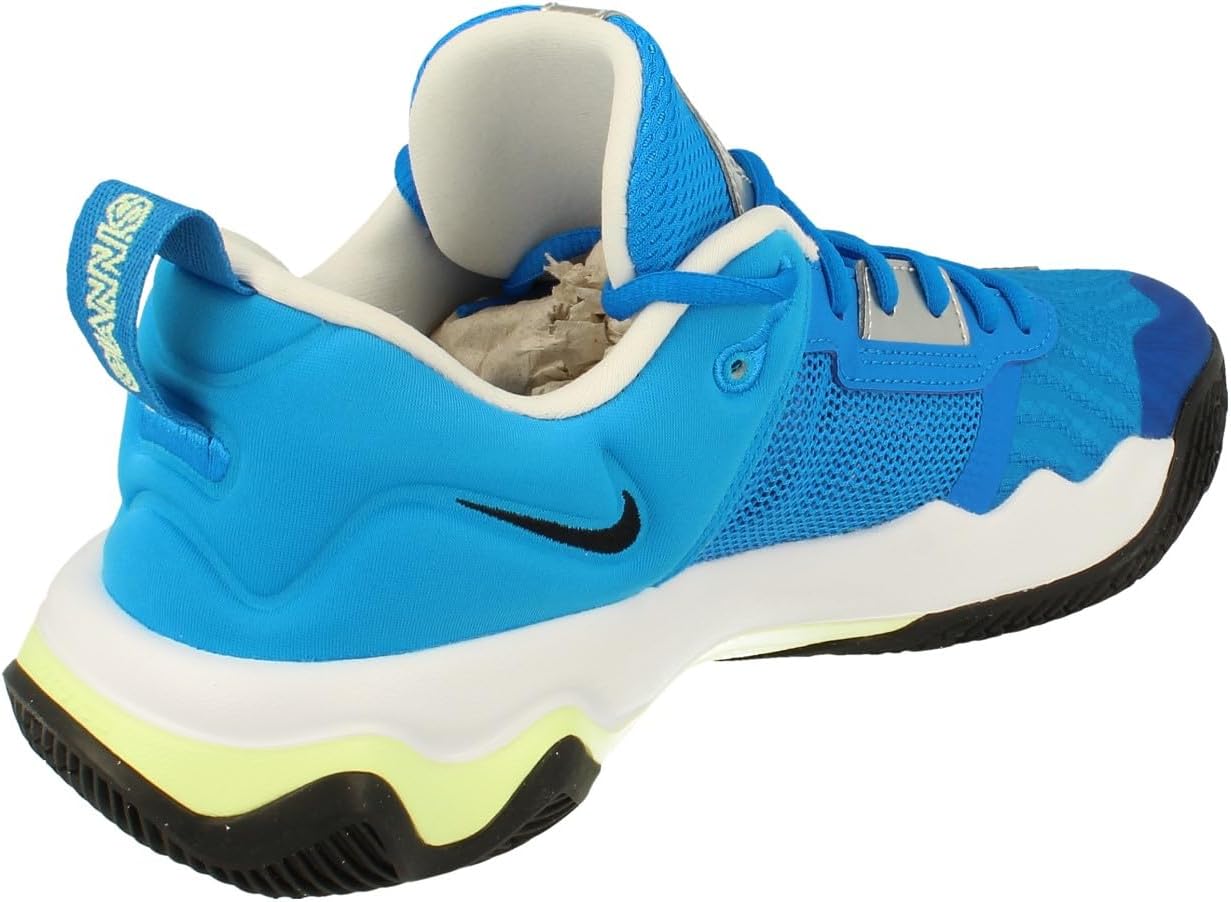Мужские кроссовки Nike, три четверти высоты, черный/голубой — фото 3