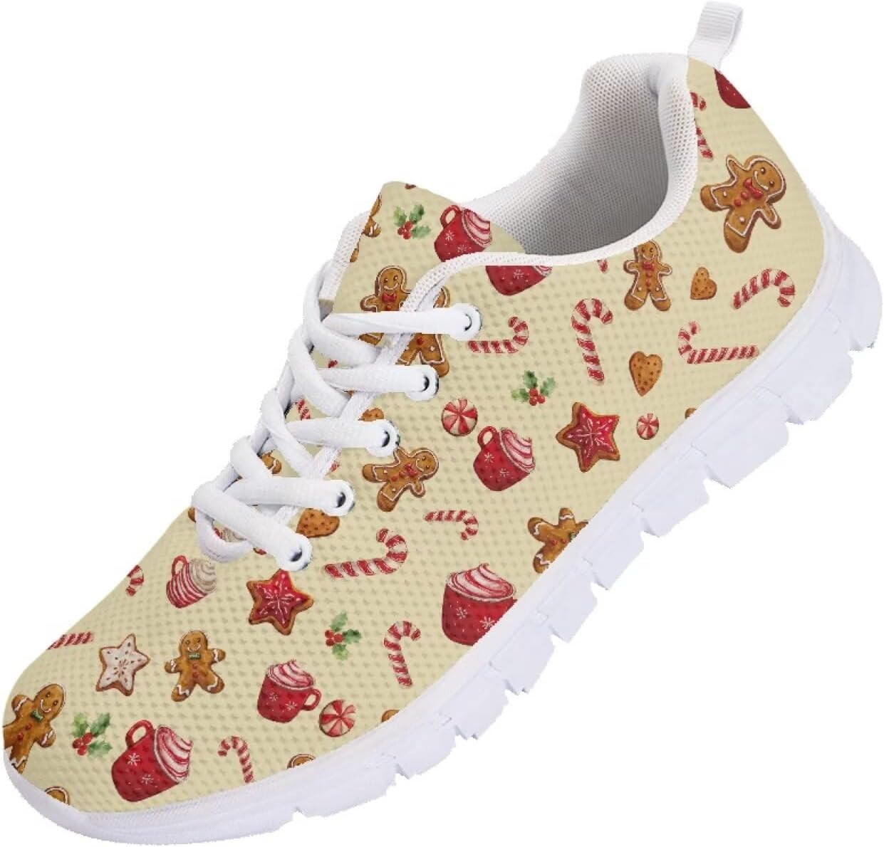 

Кроссовки Forchrinse для мужчин и женщин, комфортные, на шнуровке, для ходьбы и спорта, легкие спортивные ботинки, Christmas