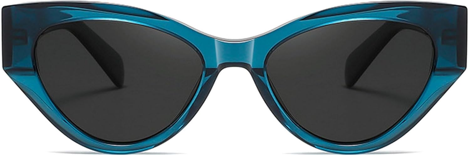 

Женские солнцезащитные очки «кошачий глаз» 2024 года, роскошные винтажные поляризованные солнцезащитные очки для женщин, ретро-очки, защита от УФ-излучения UV400 mincl, Blue