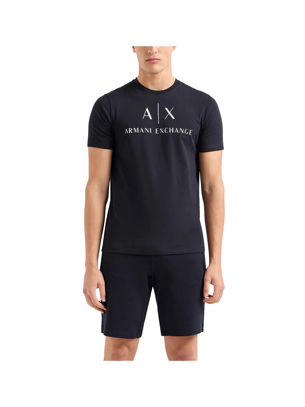 

Синяя мужская футболка Armani Exchange