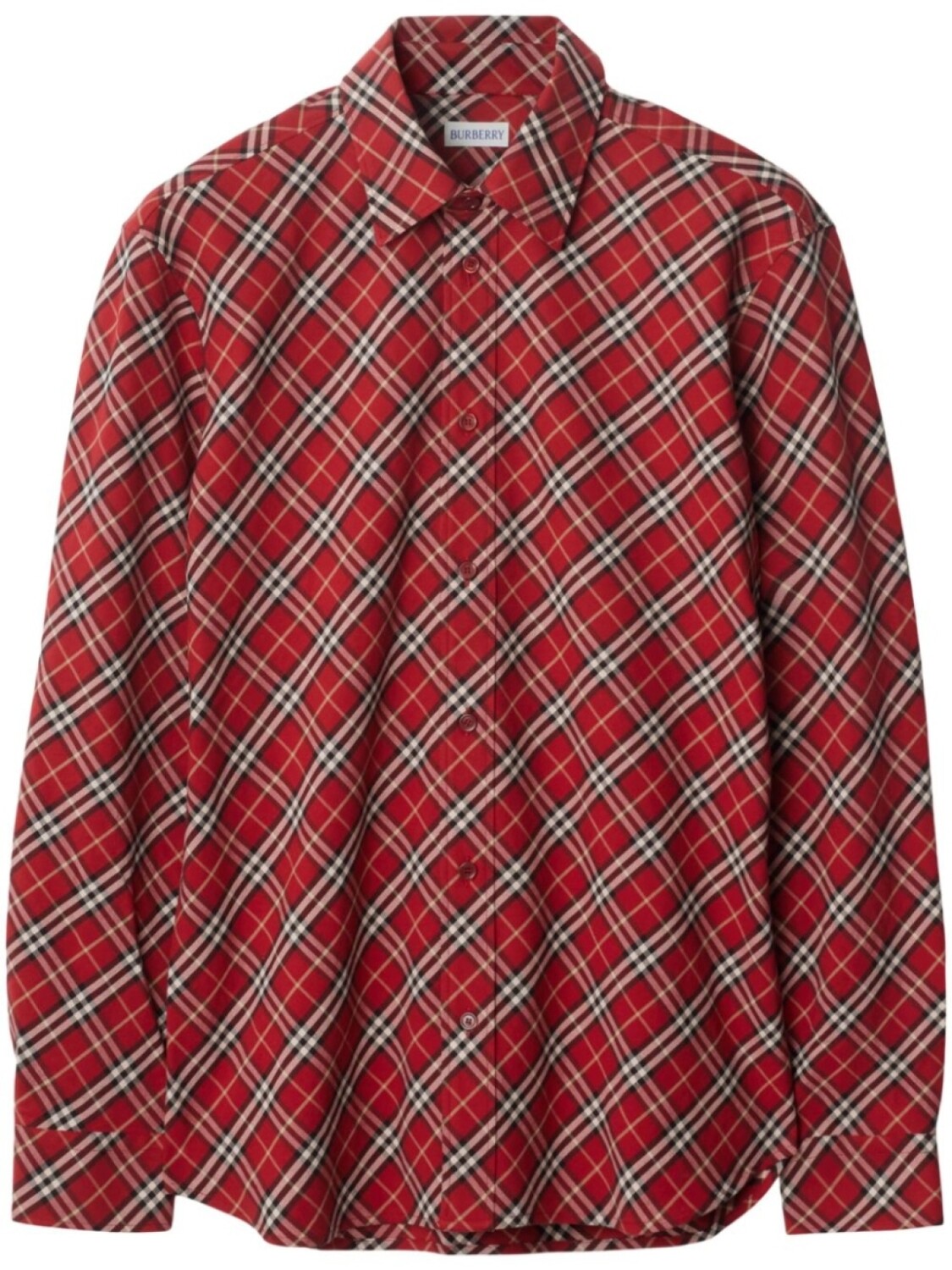 

Рубашка Burberry в клетку, красный
