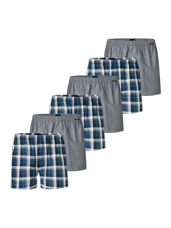 

Трусы боксеры Schiesser, цвет blau/grau