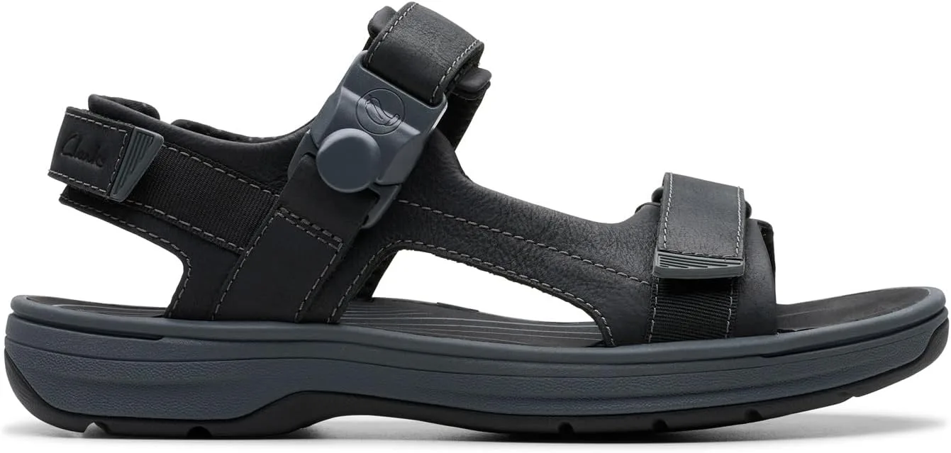 Мужские спортивные сандалии Clarks Saltway Trail, черный — фото 2