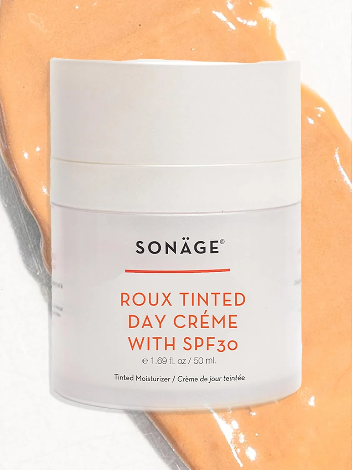 Увлажняющий тонирующий крем Sonage Roux с оксидом цинка, SPF 30, натуральный минеральный солнцезащитный фильтр | Легкое, полупрозрачное покрытие, не оставляет белых следов, sheer